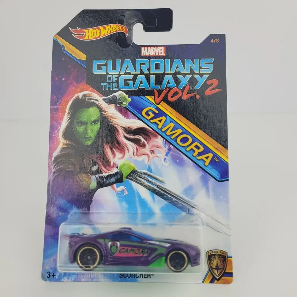 2017 Hot Wheels Marvel Guardians Of The Galaxy Vol. 2 Gamora Scorcher 4/8